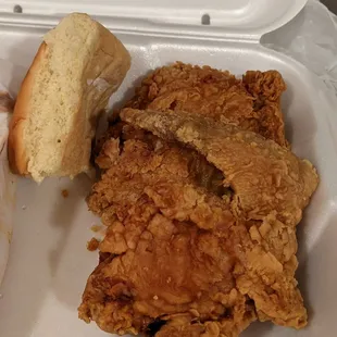2 Piece Fried Chicken, $3.89 prior to tax
