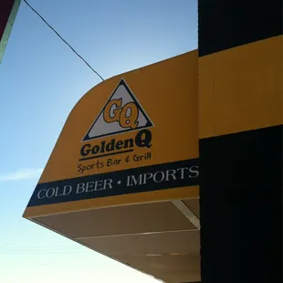 a sign for a sports bar and grill