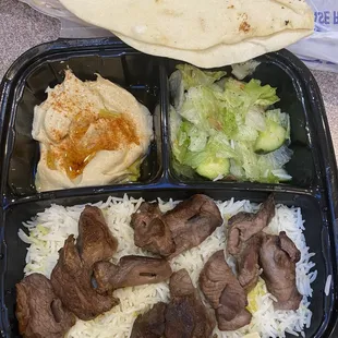 Lamb Shish Kabob Plate