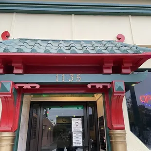 Front of restaurant