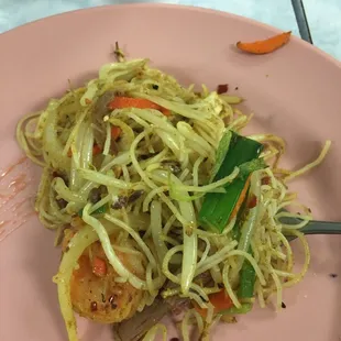 Singapore noodles - curry flavor