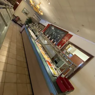 the food section of the restaurant