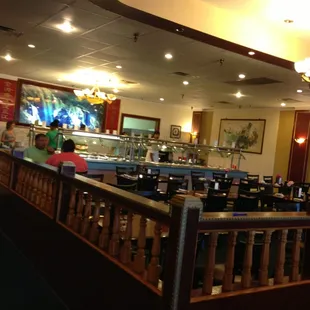 the dining area and the bar