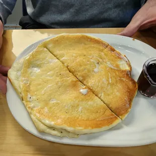 Huge pancake side order. It was very good.