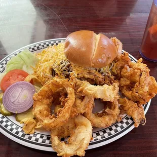 Frito burger with Chili and cheese