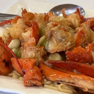 Lobster e-noodles.