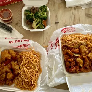 10. Broccoli Beef Noodles 8. Honey Chicken 9. Kung Pao Chicken