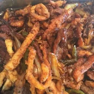 Mongolian Double - Beef and Chicken