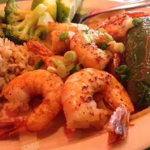 Grilled shrimp, yum!