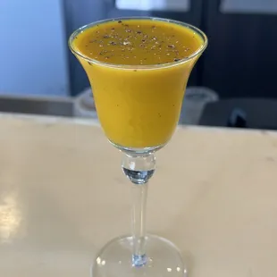 A Must Try, the Turmeric Jalapeño shot!