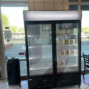 Freezer for selling pints