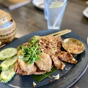 House seafood: Garlic Tilapia = $27