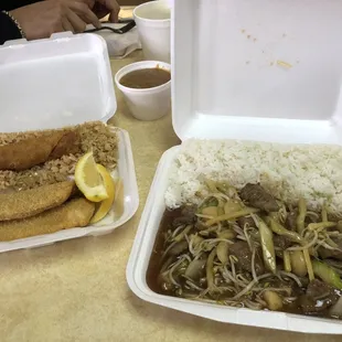 Number 99 Golden Star Special &amp; Beef Chop Suey