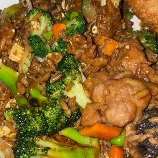 Beef &amp; Broccoli w/ Veggie Fried Rice.