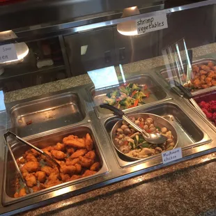 a variety of food items
