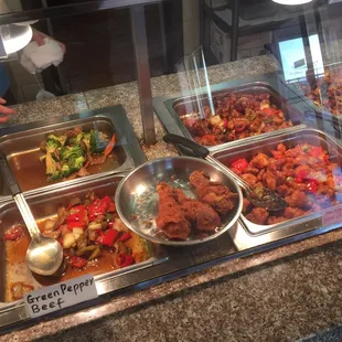 a variety of dishes