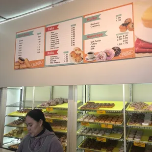 a woman at the counter