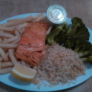 Salmon dinner. YUM