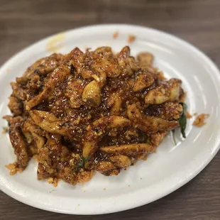 Spicy chicken fried rice