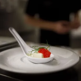 Herbed miso, tobiko, tofu