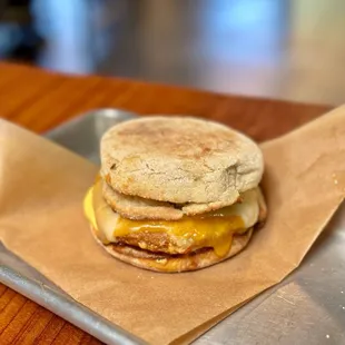 Chorizo breakfast sando