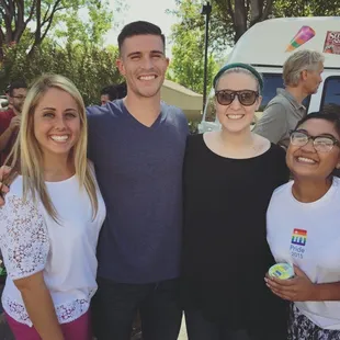 a group of people posing for a picture