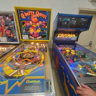 Pinball machines (free play at event)
