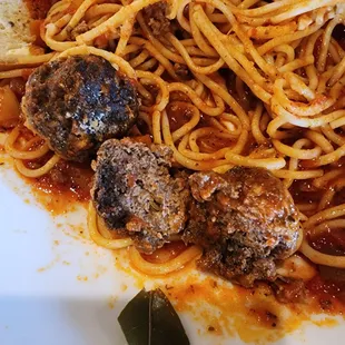 Dry overcooked meatballs