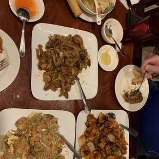 Drunken Noodles, General Taos, and Fried Rice