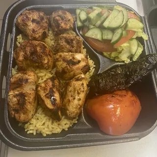 Chicken Kabob Plate