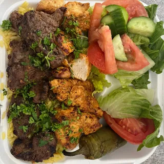 Chicken Kabob and Beef Kabob