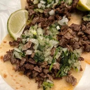 Carne asada taco