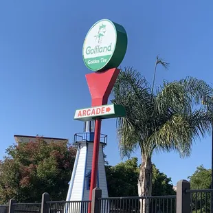Golfland sign