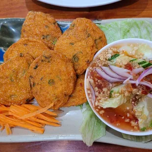 Curry fish cakes