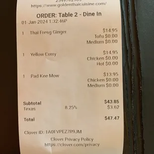 1/1/24: Our first time eating here