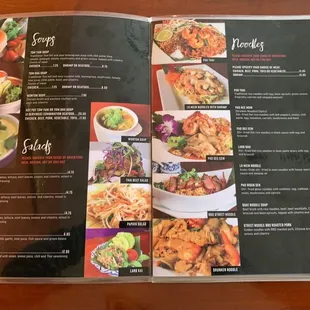 1/1/24: menu prices soup, salad, noodles