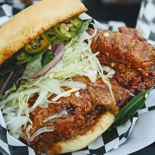 Thai Chicken Sandwich - very juicy &amp; crispy. Definitely worth trying