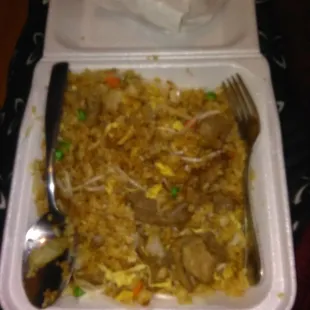 Large beef fried rice $9.00 not worth the price at all