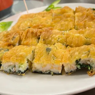 28. Crispy Shrimp and Bok Choy Toast
