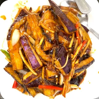 Spicy Garlic Eggplant