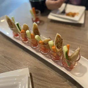 Fried Taro and Vegetable Roll