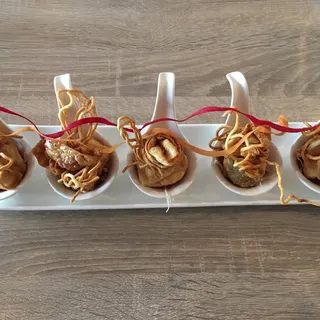 5 Piece Crab-Cream-Cheese Avocado Wontons