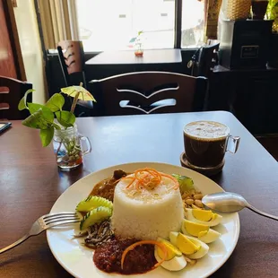 Nasi Lemak. Sambal very nice