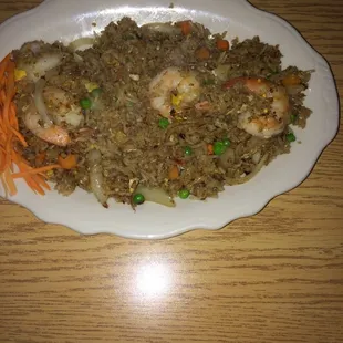 Shrimp fried rice. Not a worthy pic.