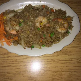 Shrimp fried rice. Not a worthy pic.