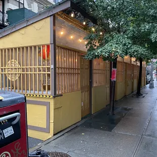 Side-street outdoor dining