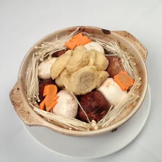 Braised Bean Curd with Fish Fillet Over Rice