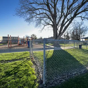 Large playground with ample shade