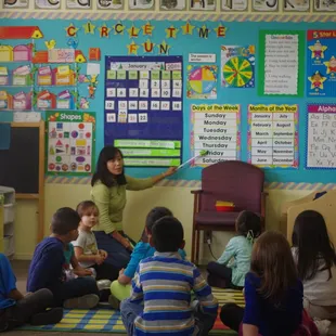 Circle time where we learn and explore.