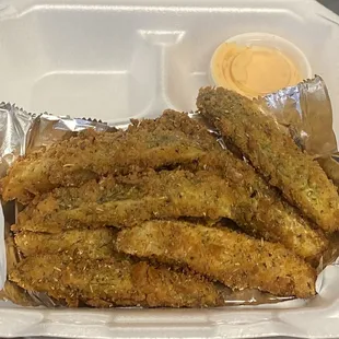 Vegan fried pickles-Yummy,Crunchy,and Satisfying!